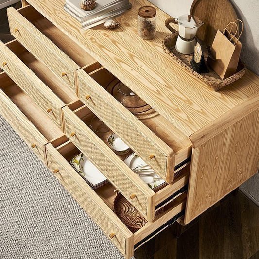 Traditional Storage Chest Dresser Dresser Wooden Chest with Drawers