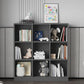 Wooden Standard Bookshelf Modern Closed Back Bookcase for Home Office