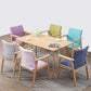 Contemporary Style Solid Wood Open Back Arm Chair Kitchen Dining Room Chairs Clearhalo ' kitchen&dining_furn' 'Dining Chairs' 'Dining Tables & Seating' 'dining_chair' 'furn' 'furn_dining_chair' 'Furniture' 'furniture_dining_chair' 'Kitchen & Dining Furniture' 'kitchen' 1200x1200_bb7f9cc3-7793-45d1-a017-428df1532750
