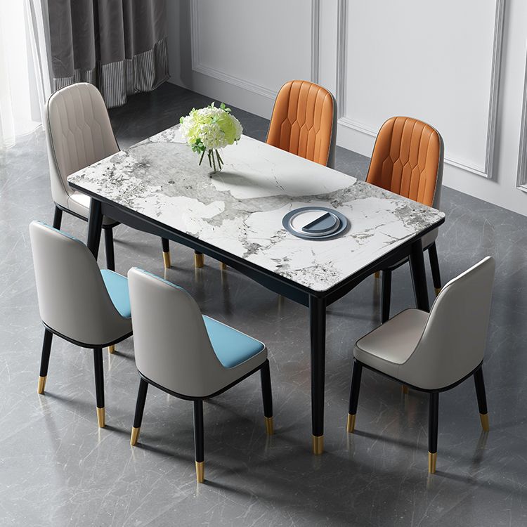 Industrial Sintered Stone Top Standard Dining Table Rectangle Dining Table for Kitchen Clearhalo ' dining_table' 'Dining Tables & Seating' 'Dining Tables' 'furn' 'furn_dining_table' 'Furniture' 'furniture_dining_table' 'Kitchen & Dining Furniture' 'kitchen&dining_furn' 'kitchen' 'kitchen_dining_table' 1200x1200_bb806834-79e2-468a-aeef-32599525fd87