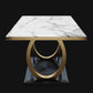 Metal Traditional Luxury Rectangle Indoor Table Sintered Stone Table with Metal Trestle Clearhalo ' dining_table' 'Dining Tables & Seating' 'Dining Tables' 'furn' 'furn_dining_table' 'Furniture' 'furniture_dining_table' 'Kitchen & Dining Furniture' 'kitchen&dining_furn' 'kitchen' 'kitchen_dining_table' 1200x1200_bb82b86b-cf68-472e-ae63-9be8ef0b2d21