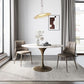 Traditional Luxury Tulip Base Furniture Round Stone Dining Table for Home Clearhalo ' dining_table' 'Dining Tables & Seating' 'Dining Tables' 'furn' 'furn_dining_table' 'Furniture' 'furniture_dining_table' 'Kitchen & Dining Furniture' 'kitchen&dining_furn' 'kitchen' 'kitchen_dining_table' 1200x1200_bb8325ce-4d5d-4314-b2df-973519346614