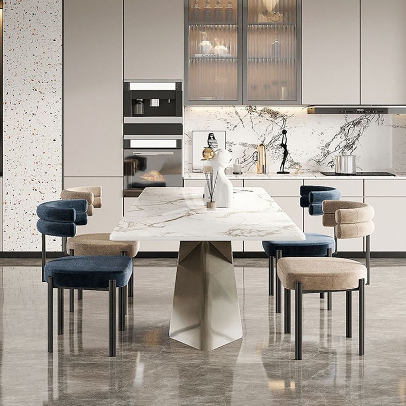 Scandinavian Style Upholstered Side Chairs Open Back Dining Side Armless Chair Clearhalo ' kitchen&dining_furn' 'Dining Chairs' 'Dining Tables & Seating' 'dining_chair' 'furn' 'furn_dining_chair' 'Furniture' 'furniture_dining_chair' 'Kitchen & Dining Furniture' 'kitchen' 1200x1200_bb862d4e-0578-47be-bb96-bcabbd508cd4