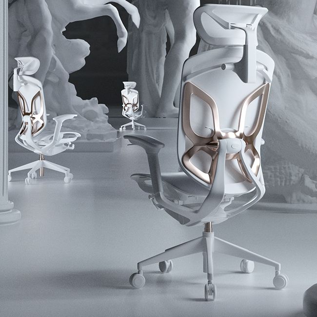 Arms Included Office Chair Modern Adjustable Seat Height Swivel Chair with Wheels Clearhalo 'furn' 'furn_office_chair' 'Furniture' 'Office Chairs' 'Office Furniture' 'office_chair' 1200x1200_bb867570-b71a-4da0-afec-5b77c26f0521