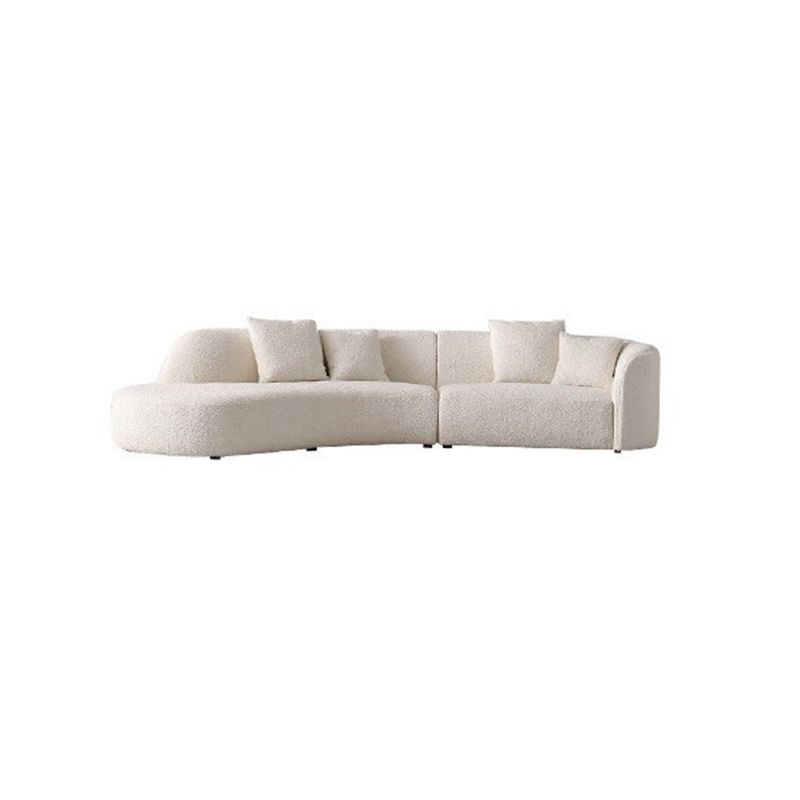 Beige Fabric Sectional Sofa Sloped Arm Sectional with Pillows Clearhalo 'furn' 'furn_sectionals' 'Furniture' 'Living Room Furniture' 'Sectionals' 1200x1200_bb886a5b-3759-4f50-a3a9-5c0444378604