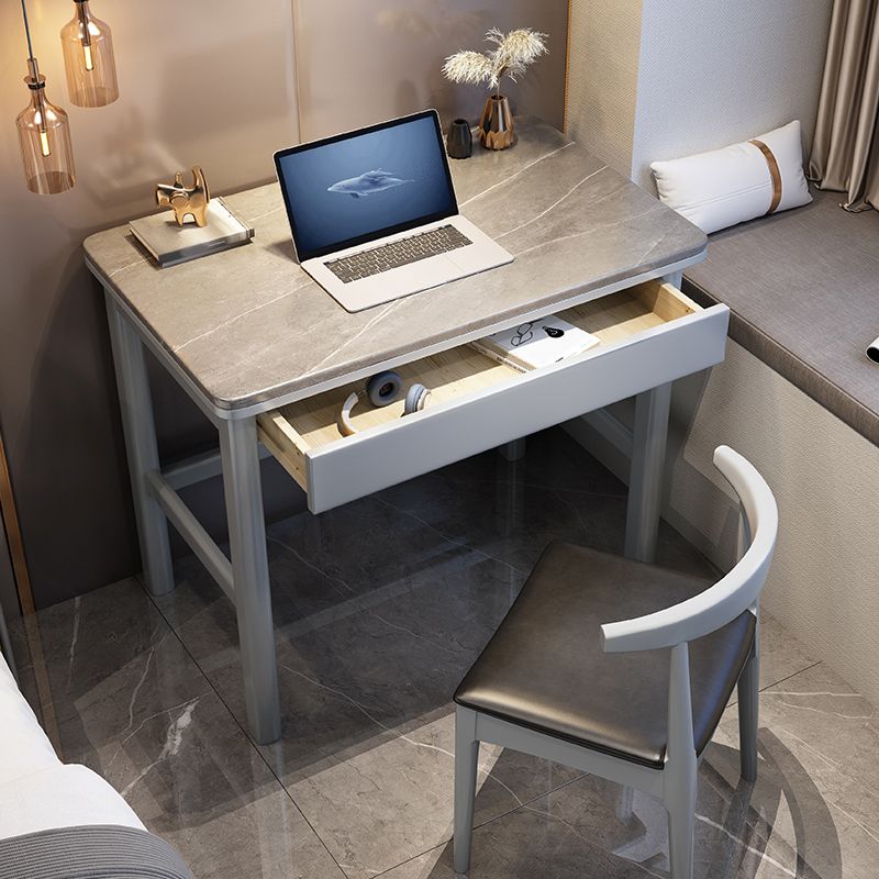 1 Drawer Writing Desk Solid Wood 29.53-inch Tall Office Desk Clearhalo 'furn' 'furn_office_desk' 'Furniture' 'Office Desks' 'Office Furniture' 'office_desk' 1200x1200_bb887d2d-c77e-4363-a7f7-e92f4769f4a1