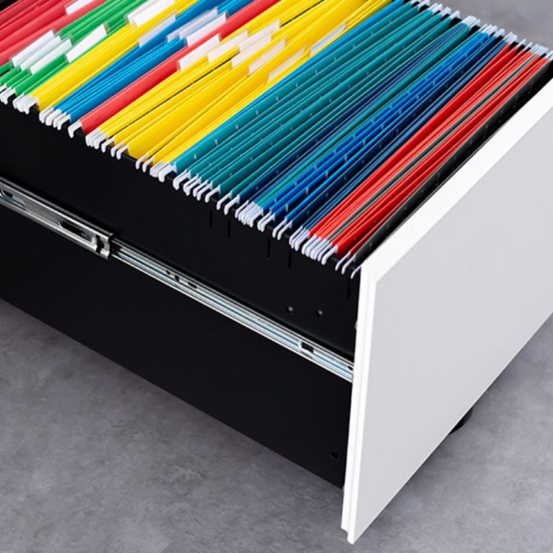 Moderne Metallschrank -Verriegelungsschubladen -Aktenschrank mit Rizinus