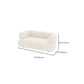 White Contemporary Seating Tuxedo Arm Sofa Sewn Pillow Back for Living Room
