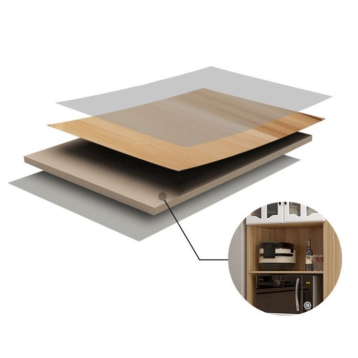 Glass Door Wood Sideboard Modern Credenza with Storage for Kitchen Clearhalo 'buffet_sideboard' 'Buffets & Sideboards' 'Furniture' 'furniture_buffet_sideboard' 'Kitchen & Dining Furniture' 1200x1200_bb8cd4be-f825-4311-a775-0786cfb5e726