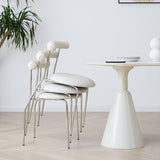 Oval 1/2/4/5/6/7 piezas Mesa y silla Juez de mesa de comedor blanco