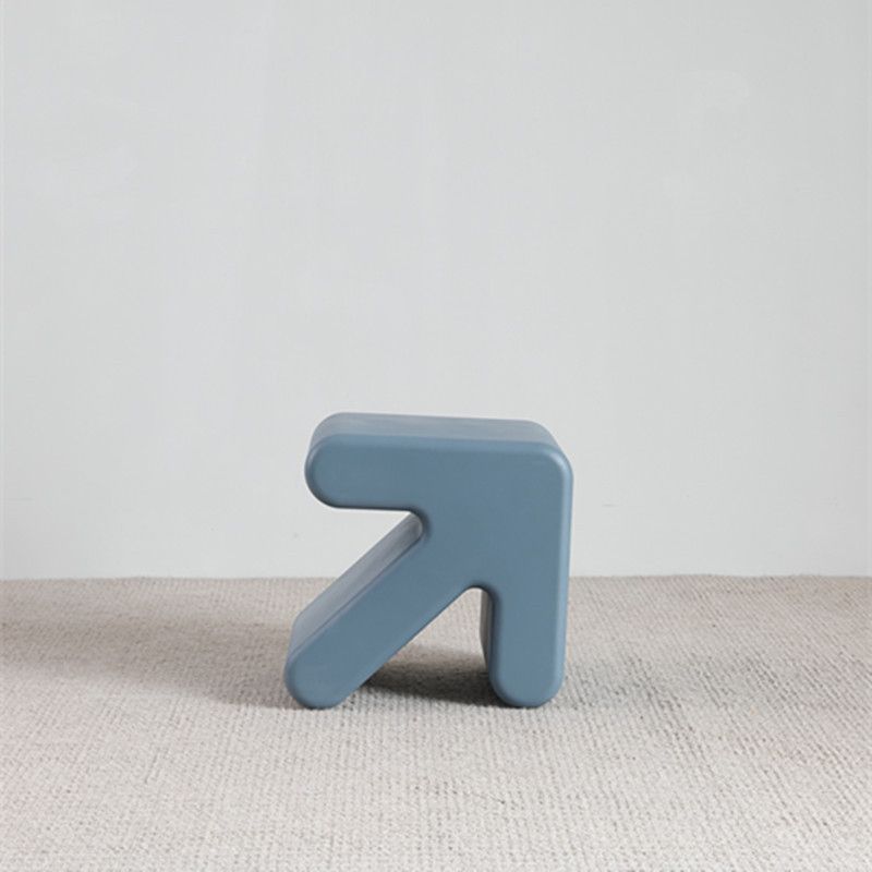 Scandinavian Geometric End Table 15.75" W x 13.78" D x 15.75" H Arrow-Shaped Side Table Clearhalo 'Coffee & Accent Tables' 'End & Side Tables' 'end_side_tables' 'furn' 'furn_end_side_tables' 'Furniture' 'Living Room Furniture' 1200x1200_bb8ec53d-4edf-4002-b290-33b831228bf1