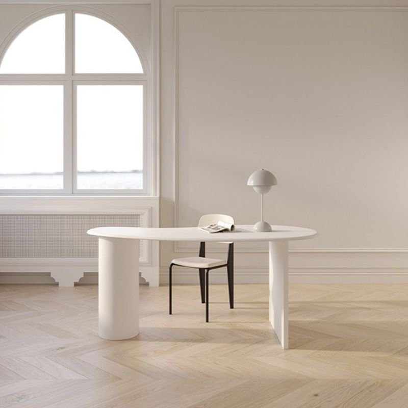 Banco di ufficio industriale in legno massiccio tavolo di lavoro fisso