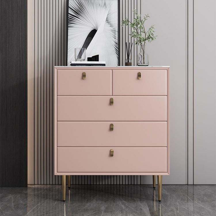 Baúl de lencería de madera vertical con 5 cajones, baúl de almacenamiento moderno para dormitorio