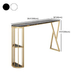 Glam Stone 1/2/3 stukken staaftafel Set rechthoekige staaftafel met metalen benen