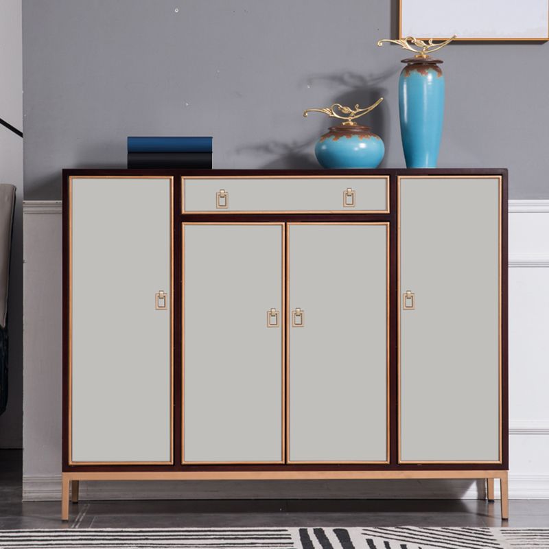 Tavolo da buffet moderno Scheda laterale in legno massiccio con armadi e cassetti