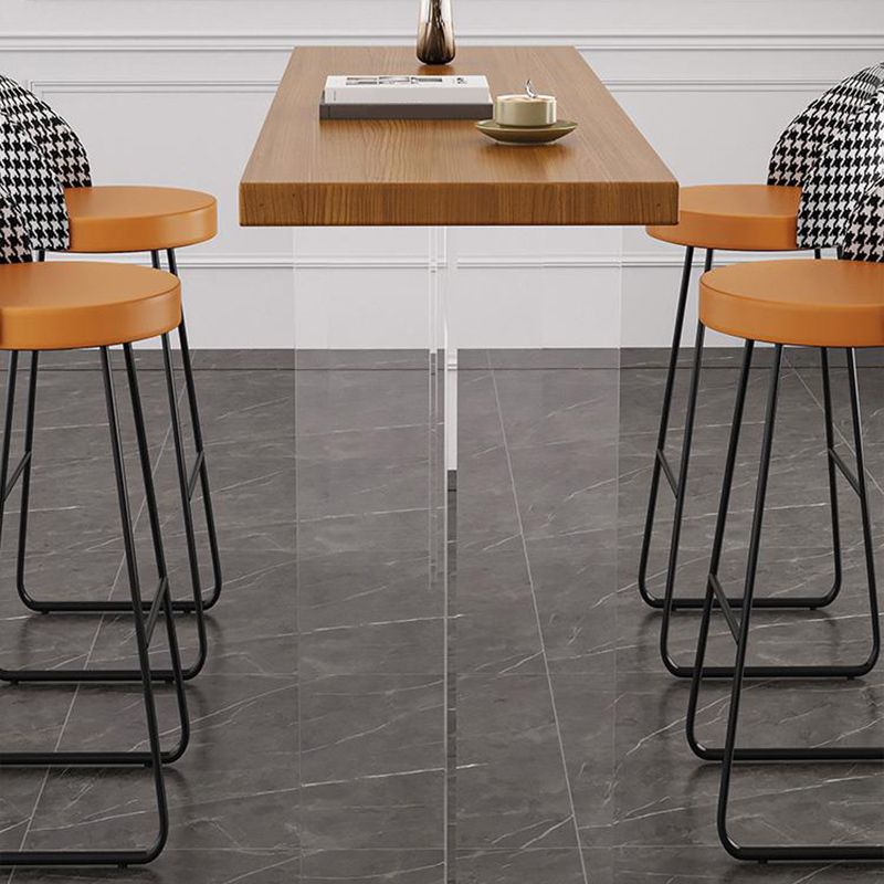 Brown Rectangle Bar Height Table Modern Solid Wood Bar Dining Table Clearhalo 'Bar Furniture' 'Bar Tables' 'bar_tables' 'furn' 'furn_bar_tables' 'Furniture' 'Kitchen & Dining Furniture' 1200x1200_bb939f66-d8ad-4e7a-8fcf-3bf9b0aaf5d3