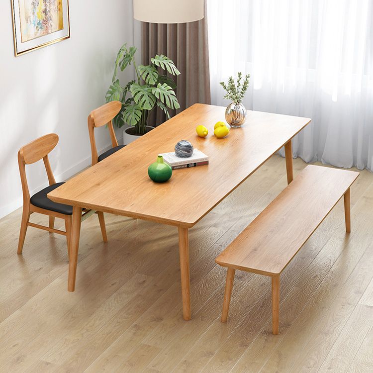 Pine Solid Wood Kitchen Table Modern Rectangle Dining Table with 4 Legs for Restaurant Clearhalo ' dining_table' 'Dining Tables & Seating' 'Dining Tables' 'furn' 'furn_dining_table' 'Furniture' 'furniture_dining_table' 'Kitchen & Dining Furniture' 'kitchen&dining_furn' 'kitchen' 'kitchen_dining_table' 1200x1200_bb9414f0-eab0-42b0-8a8e-44fa3e7a507c