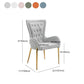 Glam Metal Arm Dining Chair Upholstered Dining Side Chair for Home Use Clearhalo ' kitchen&dining_furn' 'Dining Chairs' 'Dining Tables & Seating' 'dining_chair' 'furn' 'furn_dining_chair' 'Furniture' 'furniture_dining_chair' 'Kitchen & Dining Furniture' 'kitchen' 1200x1200_bb94c130-7b13-4ce8-9ec7-06a35d56b582