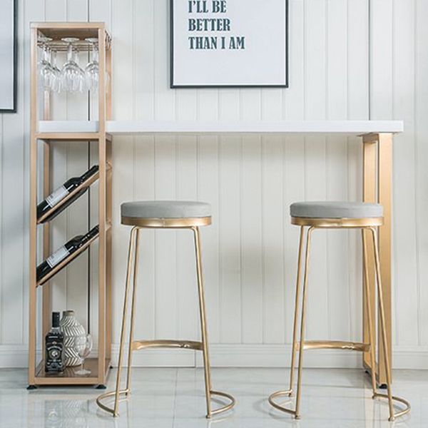 Bar Height Pub Table Glam Rectangle Solid Wood Bar Table with Storage Clearhalo 'Bar Furniture' 'Bar Tables' 'bar_tables' 'furn' 'furn_bar_tables' 'Furniture' 'Kitchen & Dining Furniture' 1200x1200_bb94fbd5-297b-4956-a528-e5604294cc45