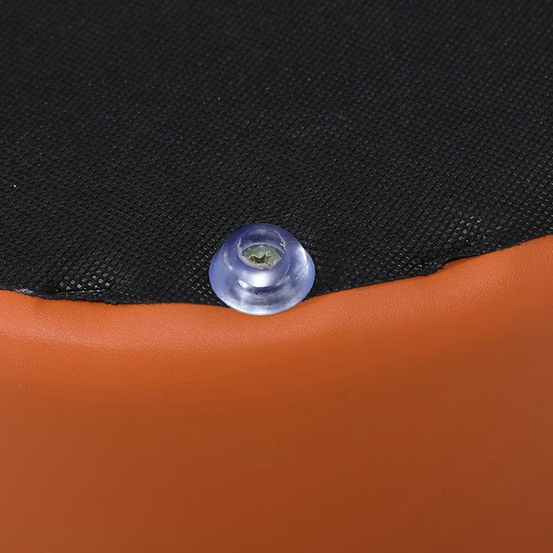 Moderna otomana otomana de cuero tapizado de cuero con mechones sólidos resistentes a la mancha sólida otomana