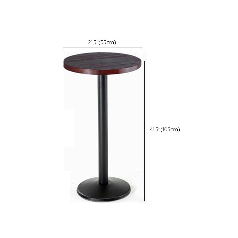 Trestle Base Dining Table Rectangle Brown Solid Wood Bar Table for Kitchen Living Room Clearhalo 'Bar Furniture' 'Bar Tables' 'bar_tables' 'furn' 'furn_bar_tables' 'Furniture' 'Kitchen & Dining Furniture' 1200x1200_bb96b304-2a57-41e1-b2dc-21189fd526e8