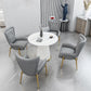 Luxury Sintered Stone Top Dining Table Restaurant Round Table with Metal Pedestal Base Clearhalo ' dining_table' 'Dining Tables & Seating' 'Dining Tables' 'furn' 'furn_dining_table' 'Furniture' 'furniture_dining_table' 'Kitchen & Dining Furniture' 'kitchen&dining_furn' 'kitchen' 'kitchen_dining_table' 1200x1200_bb974f67-19b8-4b54-af8b-4b2d06b5e689