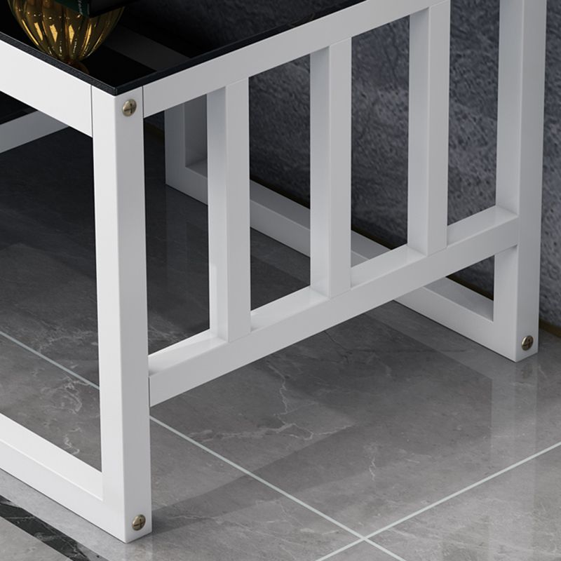 Glass TV Stand for TVs up to 18" H , Glam Open Storage TV Stand - Black / Gold Clearhalo 'furn' 'furn_tv_stands_entertainment_centers' 'Furniture' 'Living Room Furniture' 'TV Stands & Entertainment Centers' 'TV Stands & Media Storage Furniture' 'tv_stands_entertainment_centers' 1200x1200_bb975c68-bc3c-4127-840b-074e3d0c7c0d