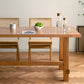 Rectangle Table Dining Table Simplicity Dinner Room Solid Wood Table with 4 Legs Base Clearhalo ' dining_table' 'Dining Tables & Seating' 'Dining Tables' 'furn' 'furn_dining_table' 'Furniture' 'furniture_dining_table' 'Kitchen & Dining Furniture' 'kitchen&dining_furn' 'kitchen' 'kitchen_dining_table' 1200x1200_bb97aef1-909b-4772-9e3b-71361ea0b6e4