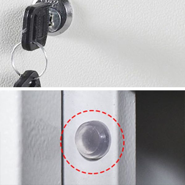 Gabinete contemporáneo de metal para el gabinete de almacenamiento de acero gris casero