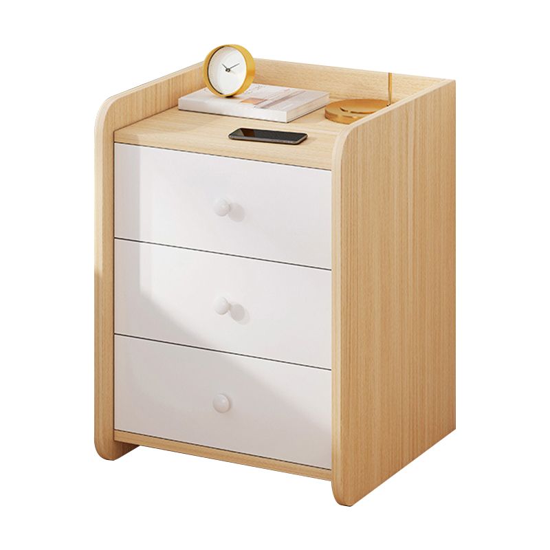 コンテンポラリーアクセントテーブルナイトスタンドアンティーク仕上げ引き出し引き出しベッドナイトスタンド