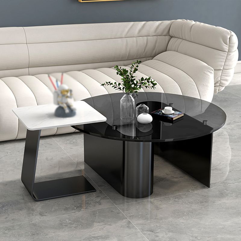 Tavoli da cocktail in vetro rotondo in vetro