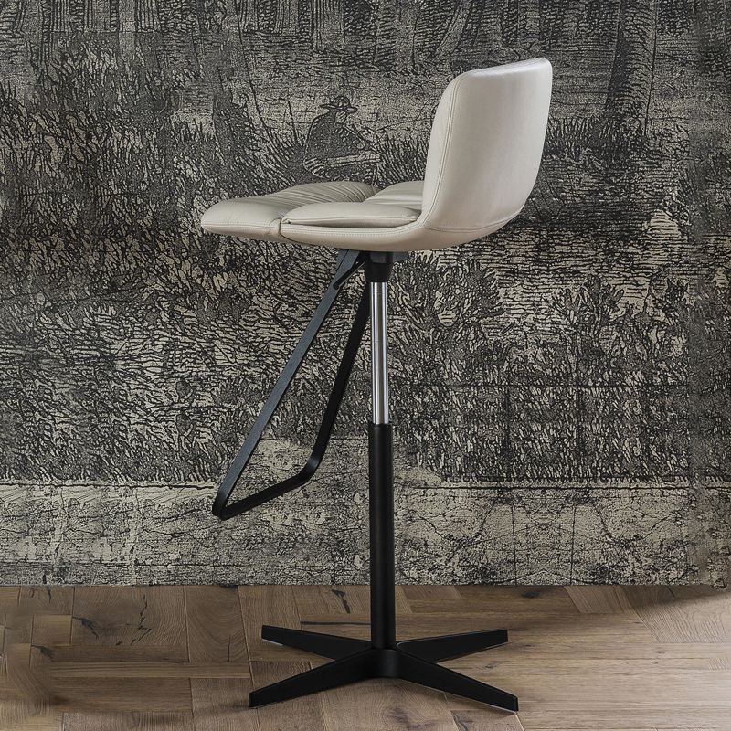 Industrial Style Adjustable Bar Stool Leather Counter Bar Stool with Metal Legs for Home Clearhalo 'Bar Furniture' 'Bar Stools' 'bar_stools' 'furn' 'furn_bar_stools' 'Furniture' 'Kitchen & Dining Furniture' 1200x1200_bb98ded3-0599-45f3-ace1-62ac9baaf830