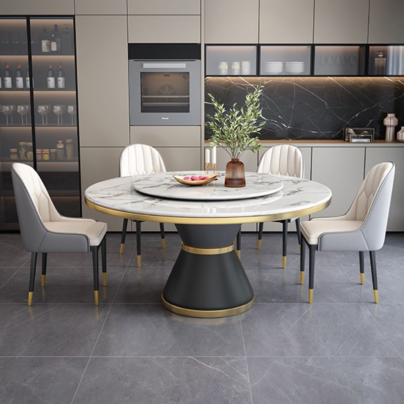 Sintered Stone Dining Room Table Pedestal Dining Table for Dining Room Clearhalo 'Dining Tables & Seating' 'Dining Tables' 'dining_table' 'furn' 'furn_dining_table' 'Furniture' 'Kitchen & Dining Furniture' 1200x1200_bb997315-1d69-42c8-acd9-eb6abd479f5f