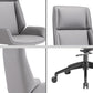 Contemporary Chair Adjustable Seat Height Pillow Included Gray Office Chair Clearhalo 'furn' 'furn_office_chair' 'Furniture' 'Office Chairs' 'Office Furniture' 'office_chair' 1200x1200_bb99f564-2909-42f6-b0e2-959af6e94115