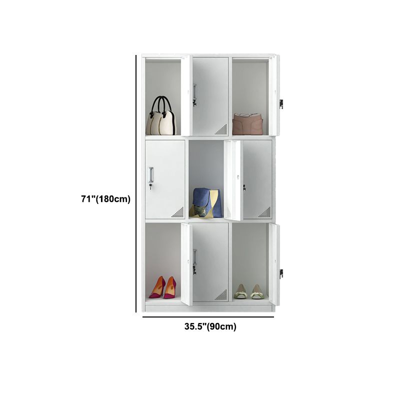 Armoire de rangement intérieure contemporaine avec porte métallique