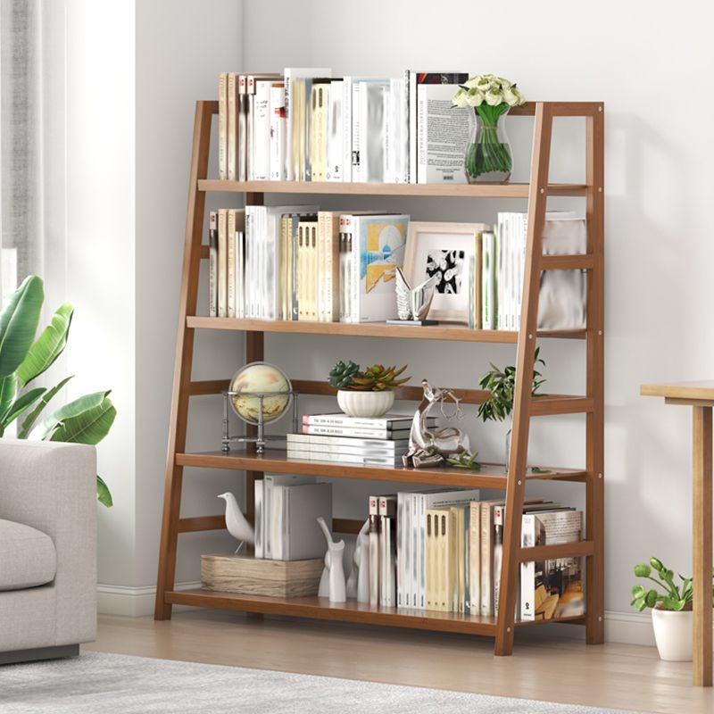 Modern Open Back Ladder boekenplank Engineered houten boekenkast met planken