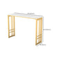 Glam Style Rectangle Bar Table Faux Marble Fixed Bar Height Table for Indoor Clearhalo 'Bar Furniture' 'Bar Tables' 'bar_tables' 'furn' 'furn_bar_tables' 'Furniture' 'Kitchen & Dining Furniture' 1200x1200_bb9cb5be-a63e-401a-a9d8-029bcd550c2a