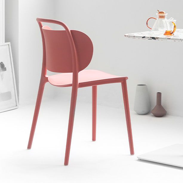 Contemporary Style Plastic Chair Dining Armless Open Back Chairs for Kitchen Clearhalo 'Dining Chairs' 'Dining Tables & Seating' 'dining_chair' 'furn' 'furn_dining_chair' 'Furniture' 'furniture_dining_chair' 'Kitchen & Dining Furniture' 1200x1200_bb9d01af-fa66-48fc-b2c0-b937702c890f