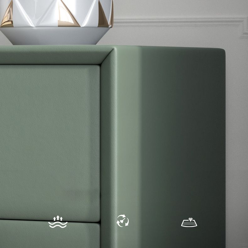 Cama de madera sólida Cabinete de noche de la cama glamorosa con 2-Drawer