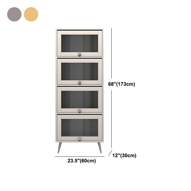 Manufactured Wood Glam Standard Bookcase Vertical Bookcase with Glass Doors Clearhalo 'Bookcases' 'furn' 'furn_bookcases' 'Furniture' 'furniture_bookcases' 'kitchen' 'kitchen_bookcases' 'Living Room Furniture' 'Office Furniture' 1200x1200_bb9da81c-c0ba-4d93-86c4-558088e4ed81