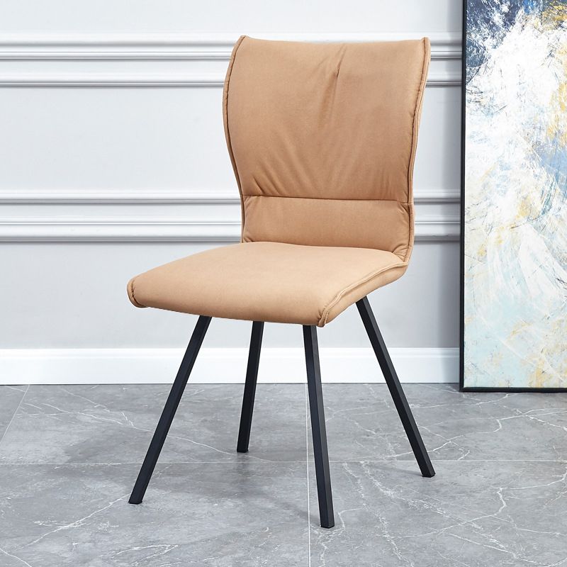 Modern Upholstered Side Chair Matte Finish Parsons Chair for Dining Room Clearhalo ' kitchen&dining_furn' 'Dining Chairs' 'Dining Tables & Seating' 'dining_chair' 'furn' 'furn_dining_chair' 'Furniture' 'furniture_dining_chair' 'Kitchen & Dining Furniture' 'kitchen' 1200x1200_bb9e04b0-9558-4cb5-a185-0a865aa92d0a