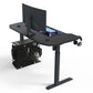 Hedendaagse t-vorm gaming bureau houten verstelbare gaming bureau