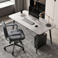 Contemporary Marble Desk for Office 30"H Rectangular Computer Desk