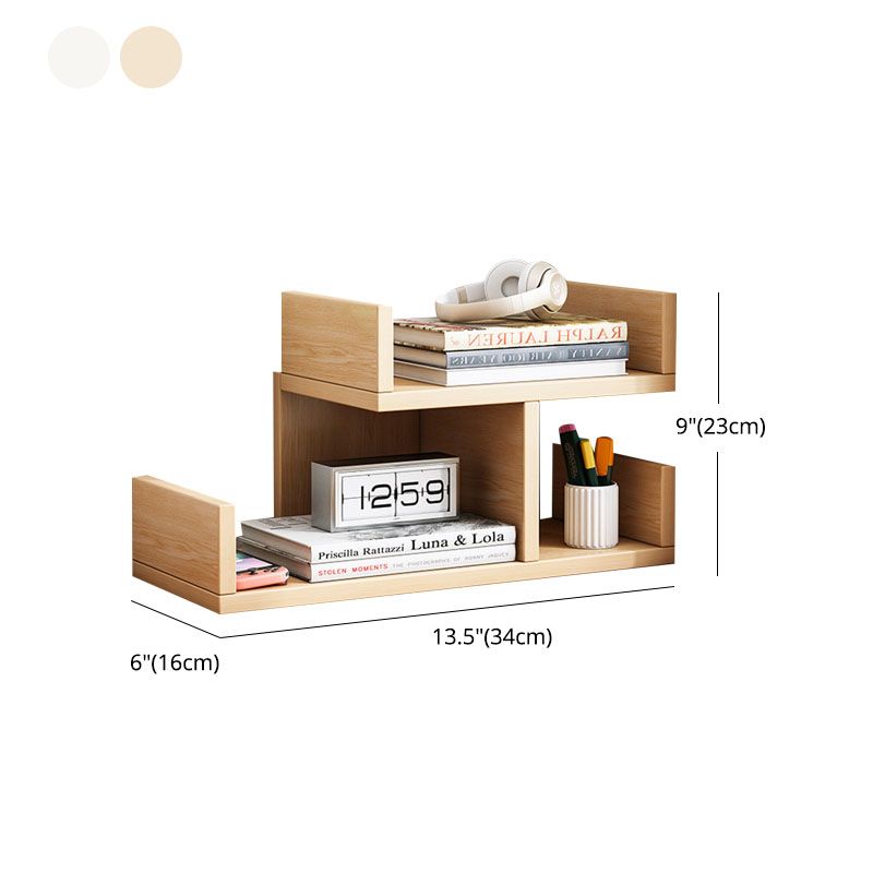 Geometry Artificial Wood Bookshelf Modern Open Storage Bookcase