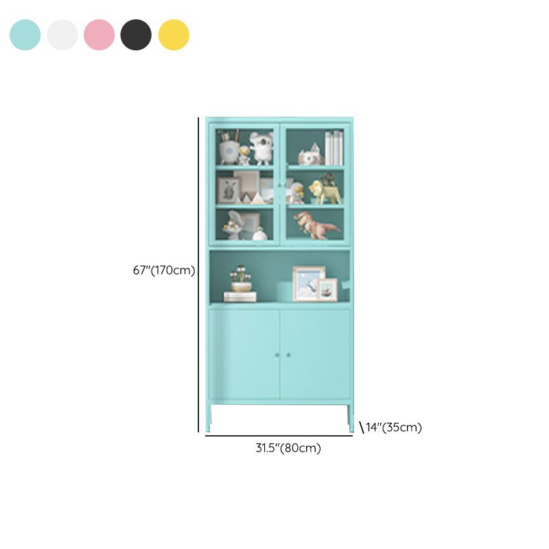 Modern Minimalist Metal Floor Display Stand, Bookshelf in Any Room Clearhalo 'Bookcases' 'furn' 'furn_bookcases' 'Furniture' 'Office Furniture' 1200x1200_bba0221f-022f-4d9d-b5eb-971c56a046f8