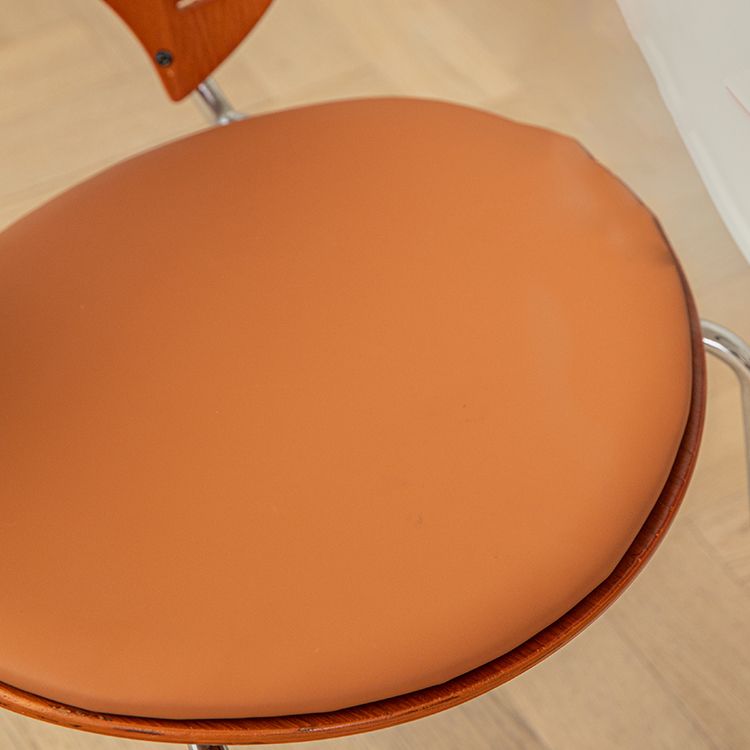 Contemporary Style Metal Dining Room Chair Open Back Armless Single Chair for Kitchen Clearhalo ' kitchen&dining_furn' 'Dining Chairs' 'Dining Tables & Seating' 'dining_chair' 'furn' 'furn_dining_chair' 'Furniture' 'furniture_dining_chair' 'Kitchen & Dining Furniture' 'kitchen' 1200x1200_bba280a5-2b5c-45ca-a6ef-7ac4e0e1e3de