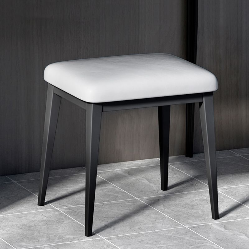 Contemporary 4 Drawers Stone Dresser, 31.5" High Vanity Set with Stool