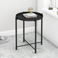 20.4"H Modern Metal Frame Base Solid Color Round Coffee Table End Table