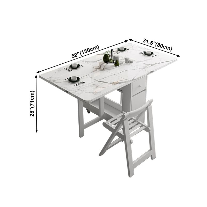 59-inch Rectangle Shape Mid-Century Modern Dining Table White Tone Extendable Table Clearhalo ' dining_table' 'Dining Tables & Seating' 'Dining Tables' 'furn' 'furn_dining_table' 'Furniture' 'furniture_dining_table' 'Kitchen & Dining Furniture' 'kitchen&dining_furn' 'kitchen' 'kitchen_dining_table' 1200x1200_bba66dd9-e9f0-452c-bf4f-d1e324be3df2