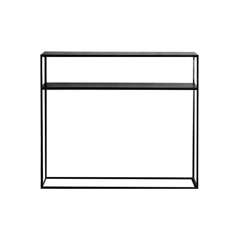 Contemporary Style Console Table Rectangle Metal Accent Table for Hall